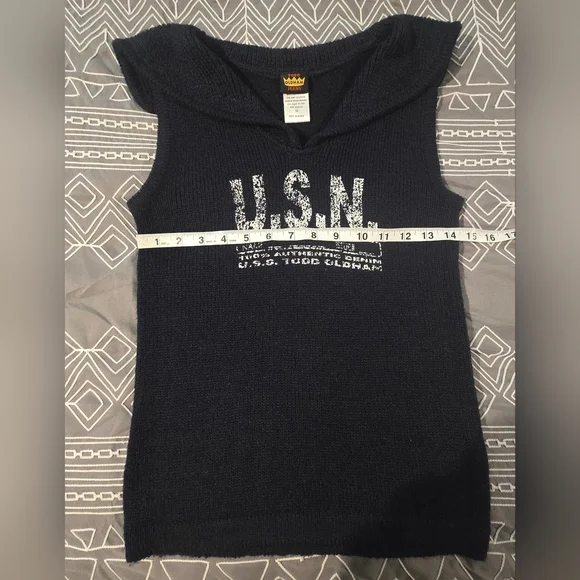 Vintage Todd Oldham Jeans Sweater Tank Top Size Medium - Picture 6 of 9